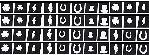 Ireland Collection (44 Nail Vinyl Stencil Patricks Day Ireland)