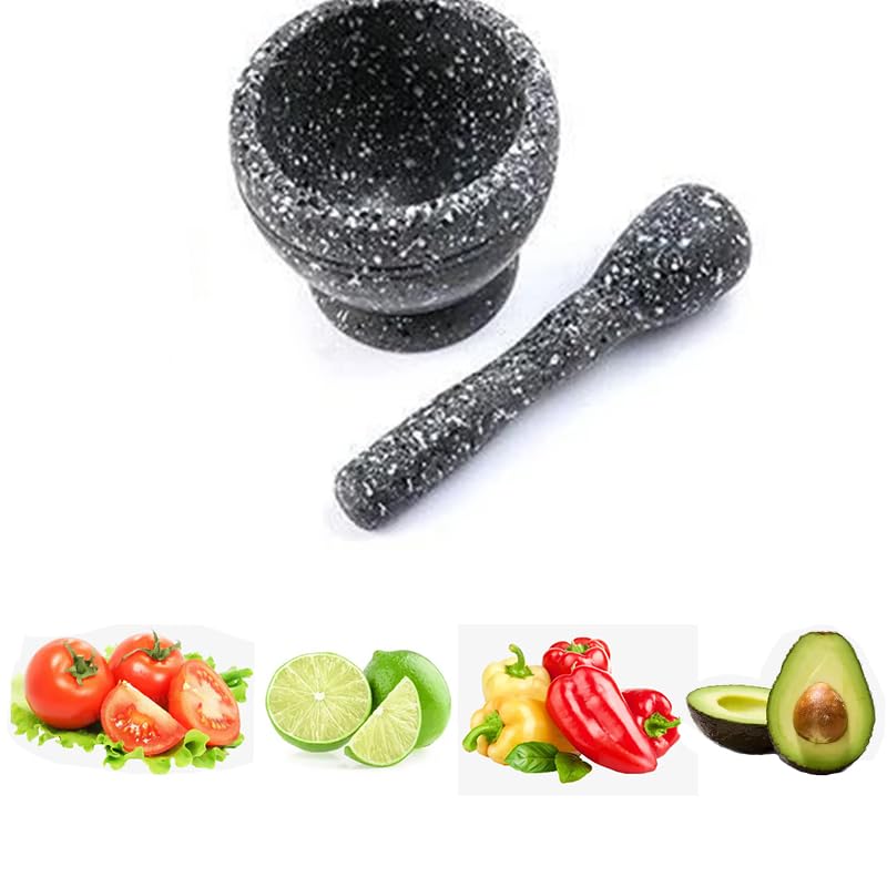 Resin Mortar and Pestle Set - Tableside Serving Presentation & Craftsmanship