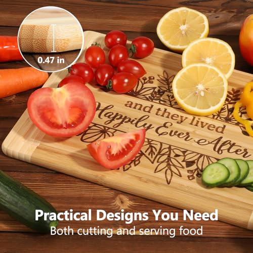 Weddinggiftforcouple2025engravedcuttingboardbridalshowergiftsforbrideandgroomengagementtheylivedhappilyeveraftermarriagecuttingboardnewlywedweddinggiftforcouples Urban Country Home Decor Wedding gift for couple 2025 engraved cutting board bridal shower gifts for bride and groom engagement they lived happily ever after marriage cutting board newlywed wedding gift for couples urban country home decor