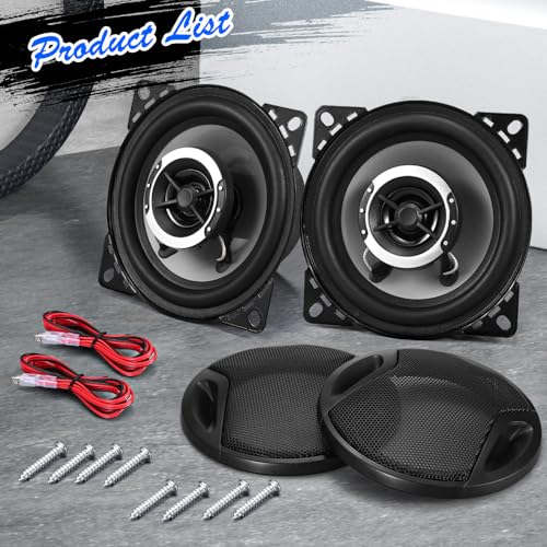 Suacopzar A18382-SL-US 4 Inch 2-Way Coaxial Car Speakers thumb #1
