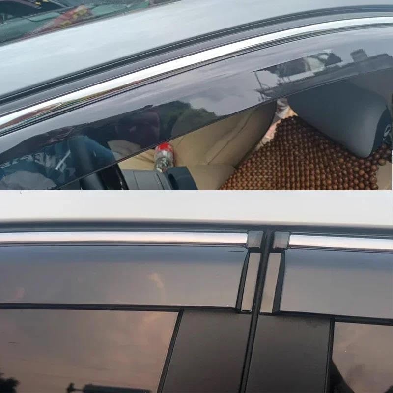 Déflecteurs de vitre latérale Subaru Forester rain eyebrow deflector guards - 3