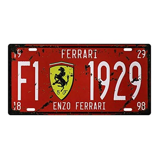 23+ Creative Car Room Decor Ideas for Enthusiasts 2 BAYABU Metal Tin Signs car Plate enzo Ferrari Bar Pub Cafe Home Decor Retro Poster Vintage Wall 6 x 12 inches