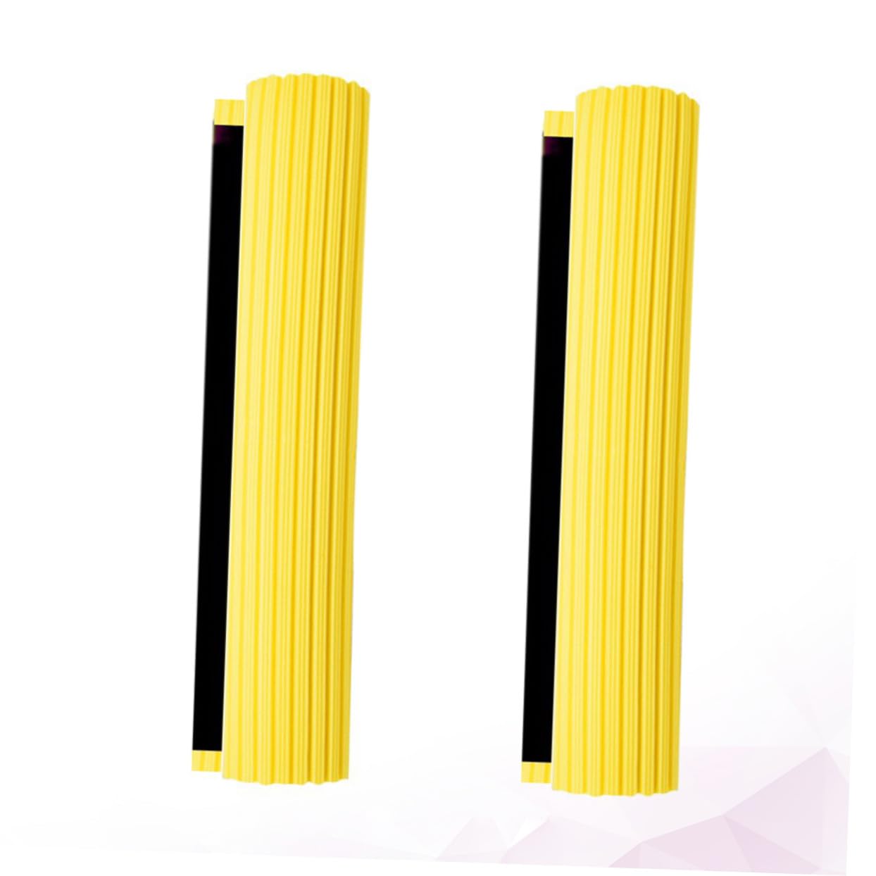 Toyvian Testine di Ricambio per Scopa a Rullo 33cm, 2 Pezzi in Spugna PVA | Gialle, Uso a Secco e Bagnato, Adatte per Pulizia Casa, Giardino, Vasca e Finestra