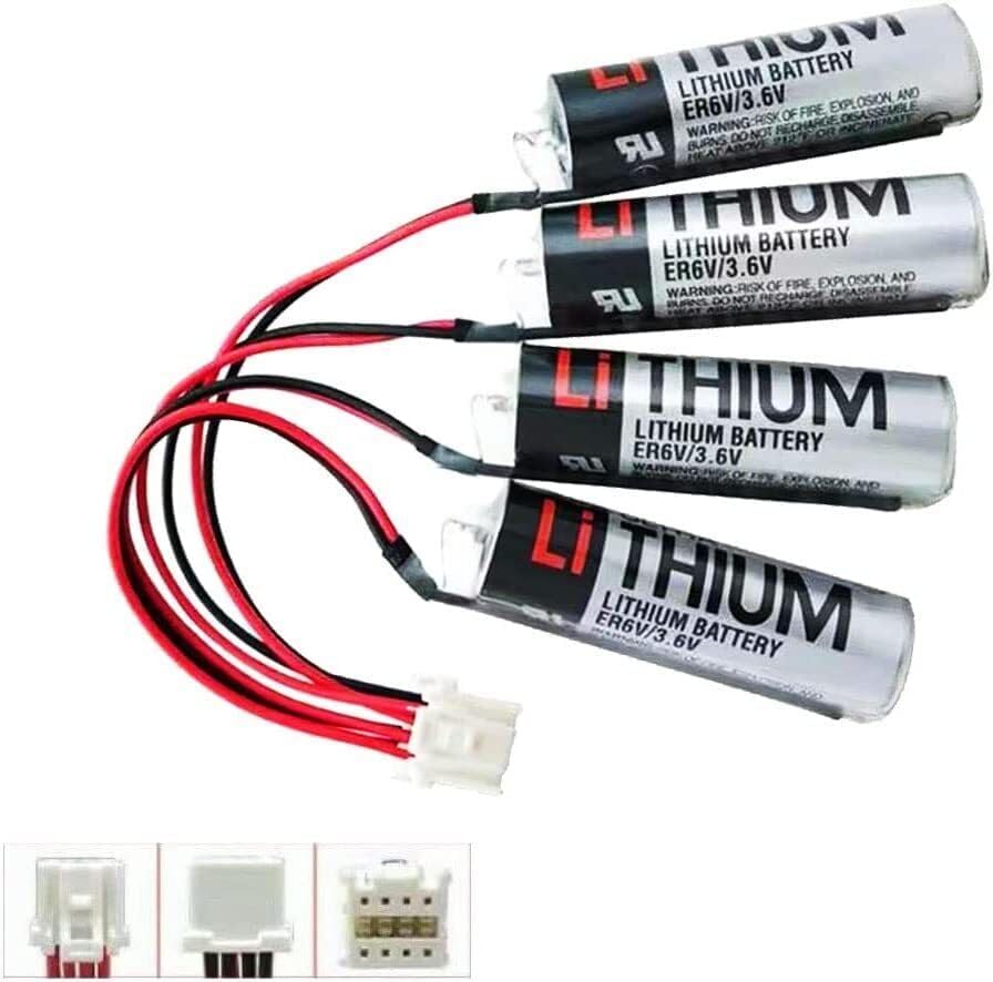 Miniatura 4 de Batería ER6V/3.6V para Yaskawa HW0470360-A Motoman Robot Battery ER6V-4 8000mAh (1 paquete)