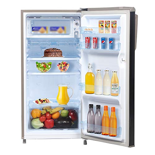 Image of Haier 181 L 2 Star Direct Cool Single Door Refrigerator Appliance (HED-1812BKS-E, Black Brushline, 2022 Model)