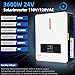 3600W Hybrid Solar Inverter 24VDC to 110V/120VAC All-in-One Pure Sine Wave Hybrid Solar Inverter with 120A MPPT Charge Controller Ideal for Home & Outdoor Use