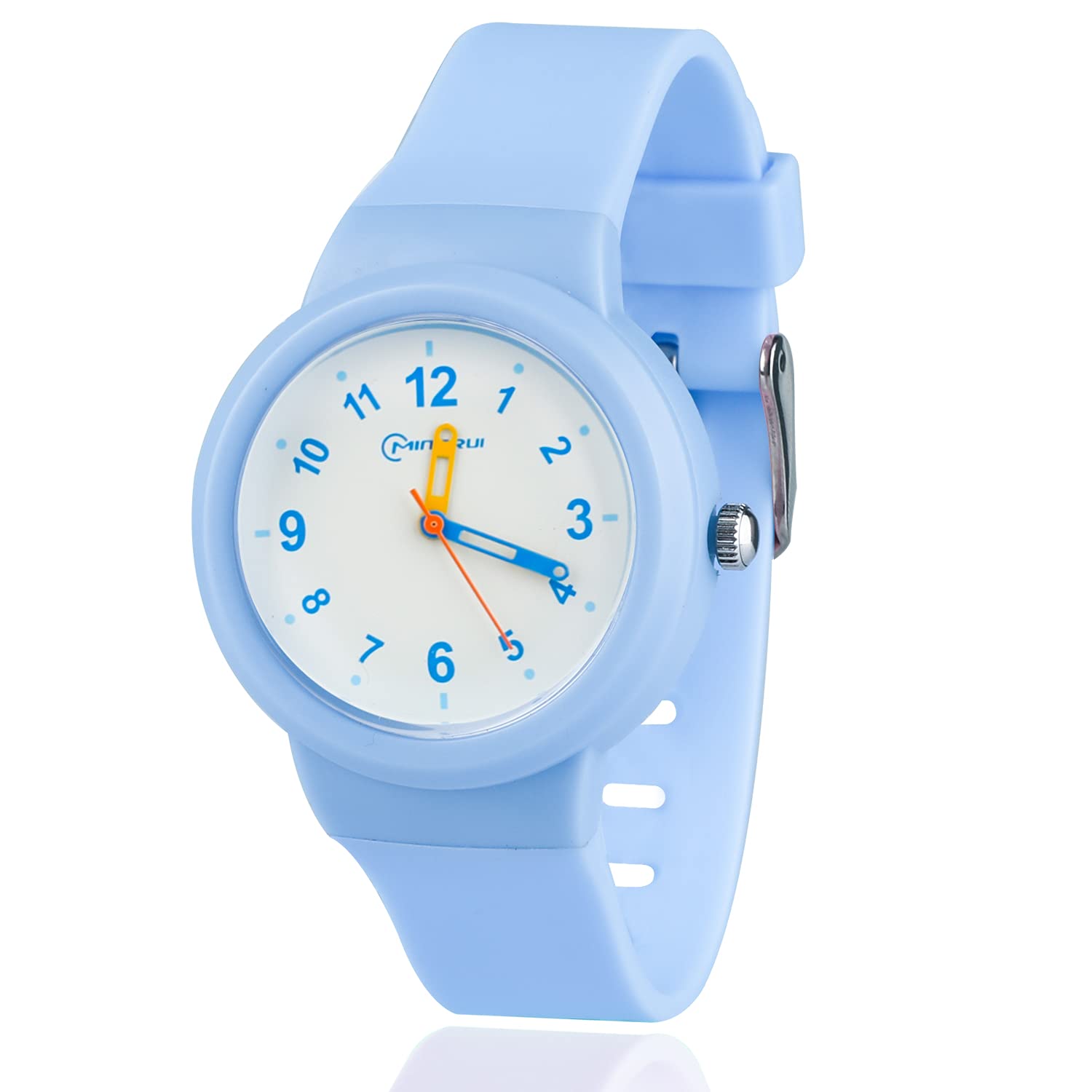 Edillas Kids Watches Analog for Boys Girls,Children Waterproof Watch for Kids Toddler Easy to Read Learn Time School Sport Wrist Watch with Soft Strap for 5-12 Years