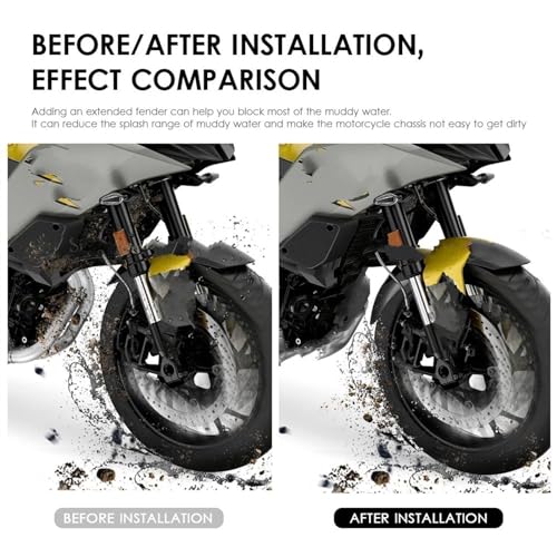 Garde-boue moto extension contre la saleté pour Softail Dyna - 7