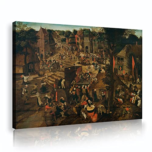 Œuvre Pieter Brueghel le Jeune déco murale rétro salon et bureau 30x45cm