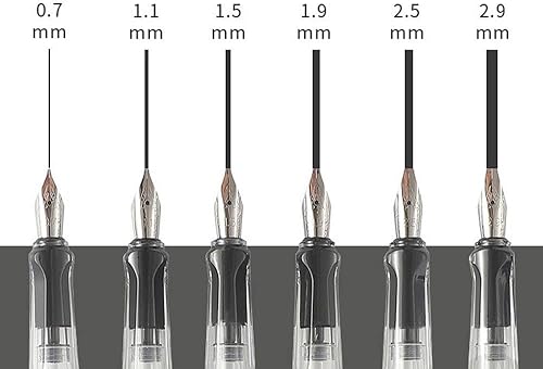 Miniatura 4 de BYBYCD Pluma paralela de caligrafía pluma estilográfica pluma de tinta artística pluma gótica bolígrafo de punta plana bolígrafo tibetano bolígrafo
