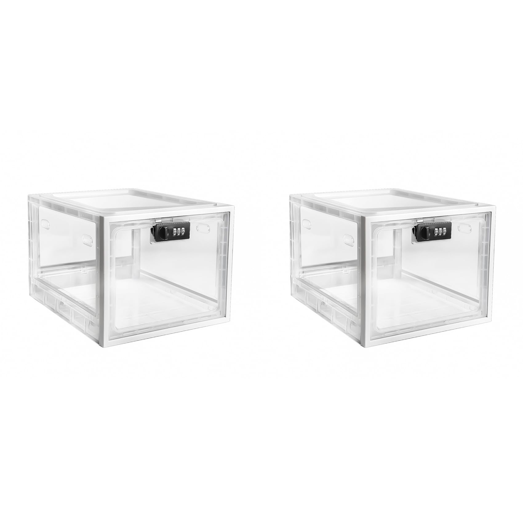 Vjsujehgy 2X Lock Box for Medicines, Food and Electronic Devices, Cell Phones in One Convenient Container