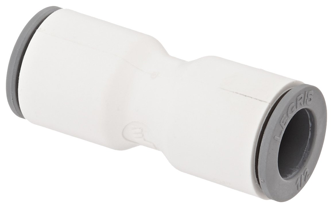 Legris 6306 62 00WP2 LIQUIfit Push-to-Connect Fitting, Inline Union, 1/2
