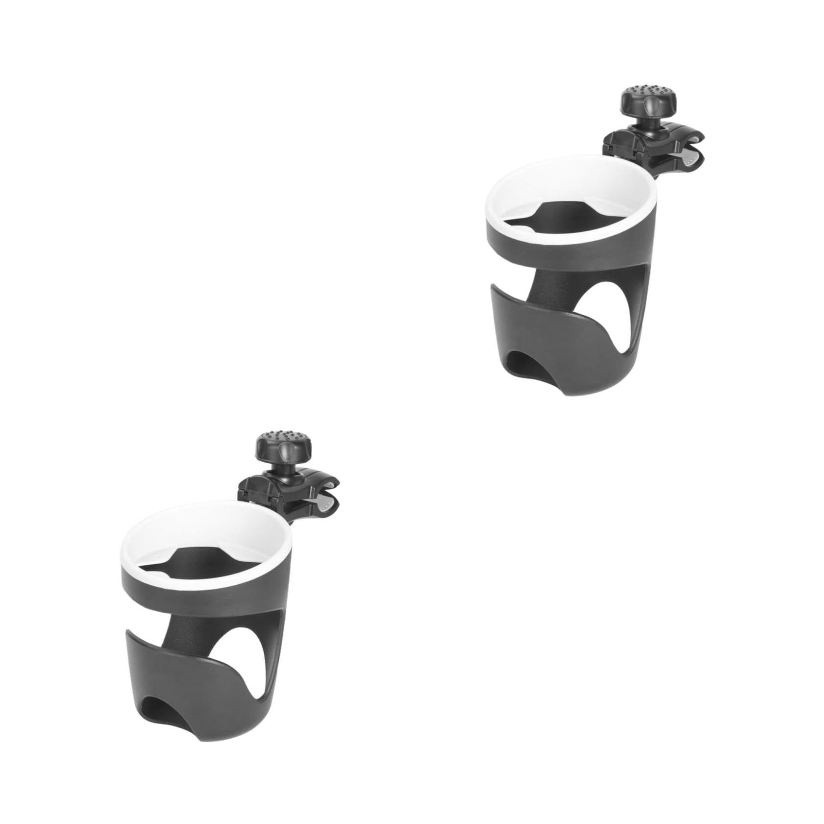 Toyvian 2pezzi Portabottiglie Per Passeggini Supporto Per Tazze e Bottiglie Accessorio Pratico Per Nero