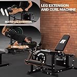 RITFIT Leg Extension and Curl Machine, 700LB Adjustable Leg Curl Machine, Seated Leg Extension and Lying Curl Machine for Home Gym, Leg Workout Equipment Compatible with 1'' and 2'' Plates - Image 3