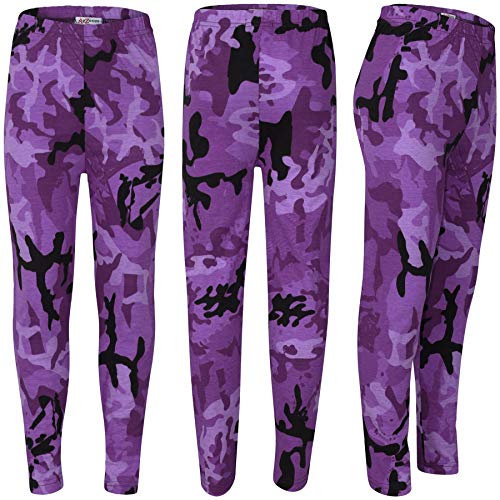 Kids Girls Legging Designer's Camouflage Print Trendy Fashion Leggings 5-13 Year4