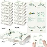 Mysora 32 Traps Silverfish Traps 16 Sheets Silverfish Killer Indoor Non Toxic Sticky Insect Killer with Dual Color & Pattern Lure for Crawling Detachable Use as 32 Small or 16 Large