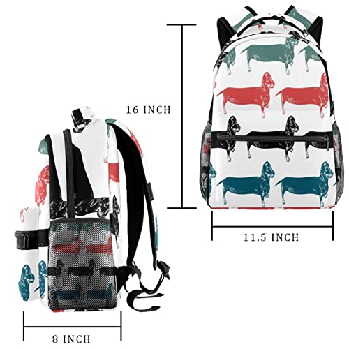 Sac à dos voyage pour chiens Teckels de qualité supérieure avec gourde - 2
