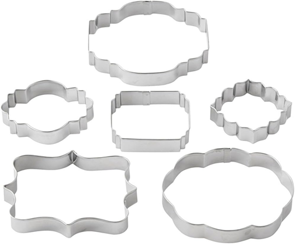 Wilton 6 Piece Plaque Fondant Cut-Outs Set