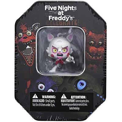 Five Nights At Freddy's Collectable Dog Tag Trading Card and Key Chain Tin Set