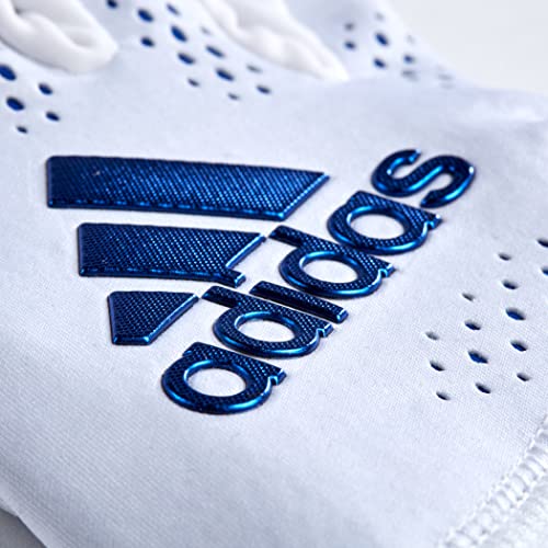 Adidas Adizero 12 Adult Football Receiver Gloves, White/Metallic Gold, Large #TOP4