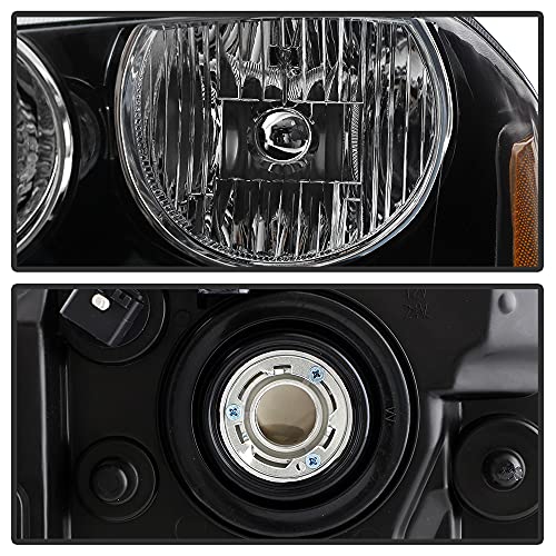 Acanii - For Black 2008-2014 Dodge Avenger Headlights Headlamps Replacement 08-14 Driver + Passenger Side #TOP1