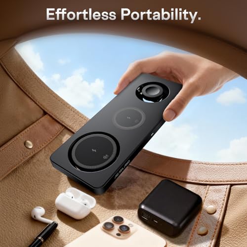 Image of AC ISLAND 5-in-1 Wireless Charger for MagSafe, 25W Foldable Magnetic Stand, Qi2.2 Travel Charging Station for iPhone 17-12 & Air Series, Apple Watch, AirPods, with 65W GaN Adapter, Samsung Galaxy