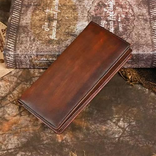 Mens Wallet Men's Long Wallet Simple Leather RFID Blocking2