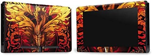 Skinit Decal Gaming Skin Compatible with Nintendo Switch Bundle - Officially Licensed Tate and Co. Fire Dragon Design