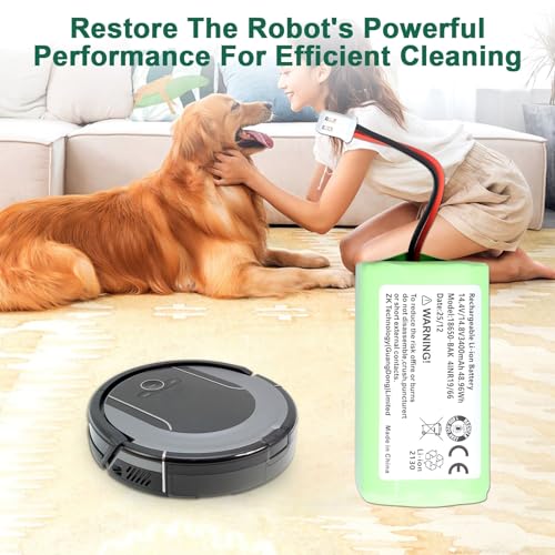 Batería Shark Ion Robot 3400mAh de alta capacidad para ciclos extendidos 6