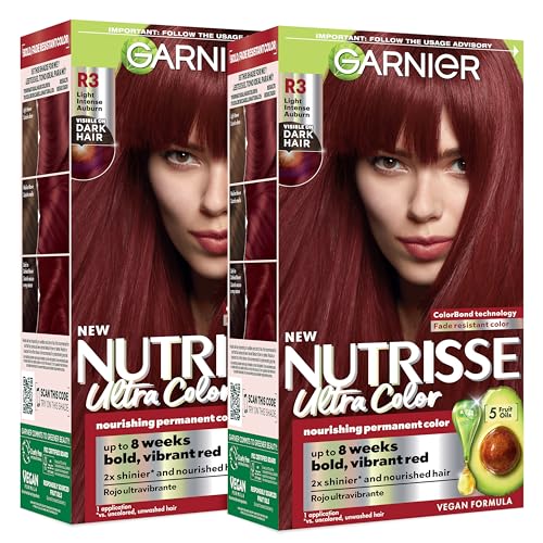 Garnier Nutrisse Ultra Color Hair Color, Permanent Hair Dye for Up to 8 Weeks of Bold, Vibrant,...