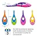 Slotic Baby Toothbrush for 0-2 Years, Safe and Sturdy, Toddler Oral Care Teether Brush, Extra Soft Bristle for Baby Teeth and Infant Gums, Dentist Recommended (4-Pack)