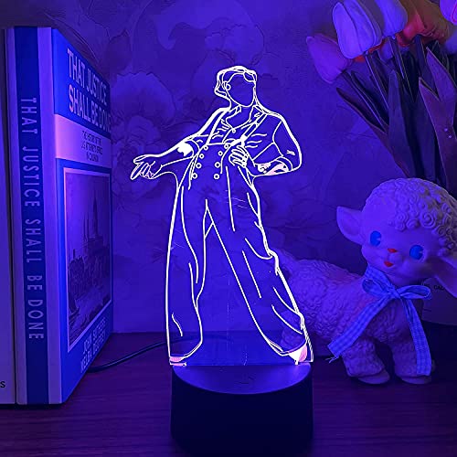 Anime 3D LED Night Light Harry Styles Kindergeburtstag Dekoration Schlafzimmer Muster Laterne Tischlampe USB Touching Miracle Christmas Light (Harry Style1) Cover