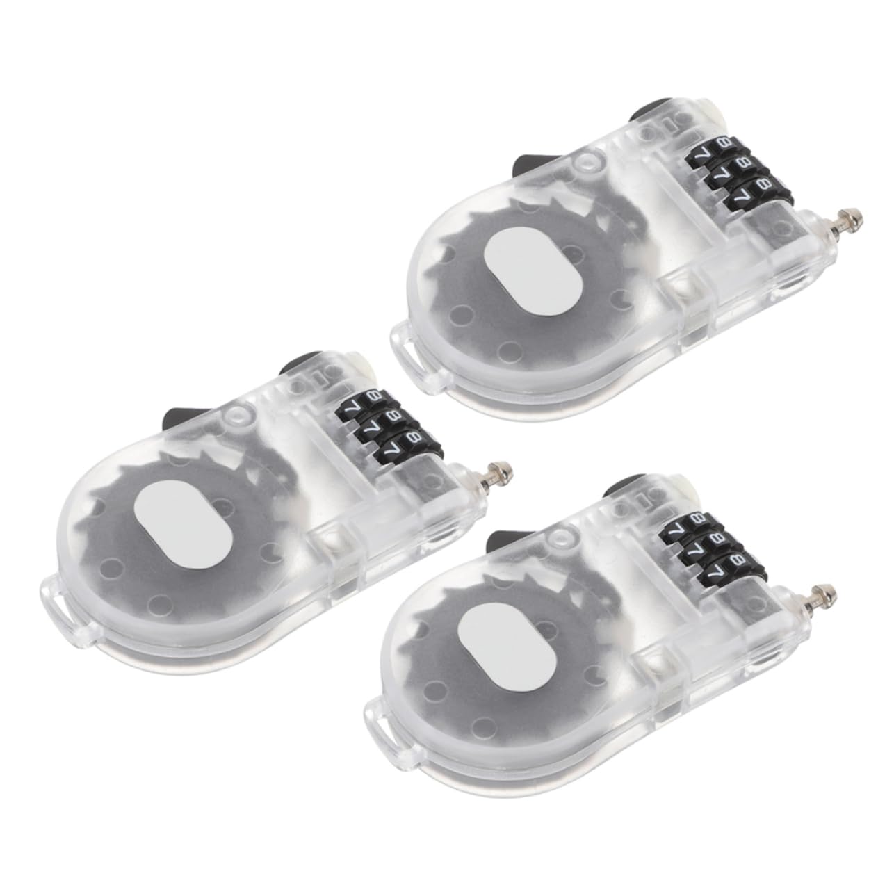 Milisten 3 Ensembles Serrure Antivol Clé Snowboard Chaussure De Ski Bike Lock Locks Serrure Rétractable Antivols De Sécurité Vtt Verrouillage Serrures De Scooter Métal 3 Pièces * 3