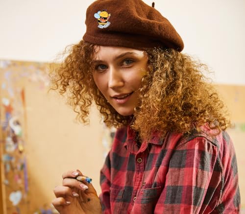 6PCS Cute Bee Enamel Pins Bulk, Cartoon Cute Funny Bee Pins with Puns, Let It Bee Backpack Hat Pin Set, Decorative Crooches Button for Jeans, Jackets, Bags, Dress, Shoes3