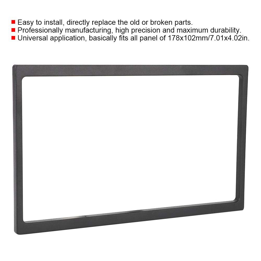 Terisass Double DIN Installation Dash Kit 7in PST Thick Car Stereo Radio Mount Frame Trim DVD Navigation Frame Universal for 178x102MM