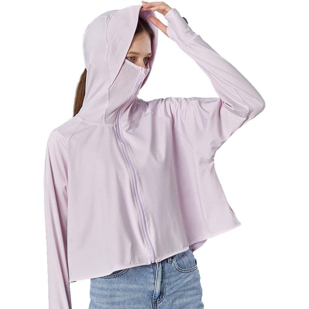 Vêtements d'extérieur à capuche anti-UV pour femme contre les coups de soleil et la chaleur