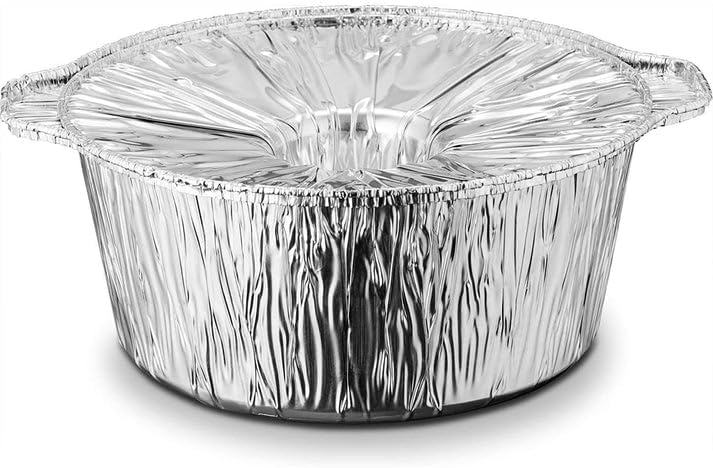 Miniatura 4 de Nicole Fantini Olla redonda de aluminio con tapa, perfecta para Acción de Gracias, campamento y hornear con espátula de bambú 1 gratis para una