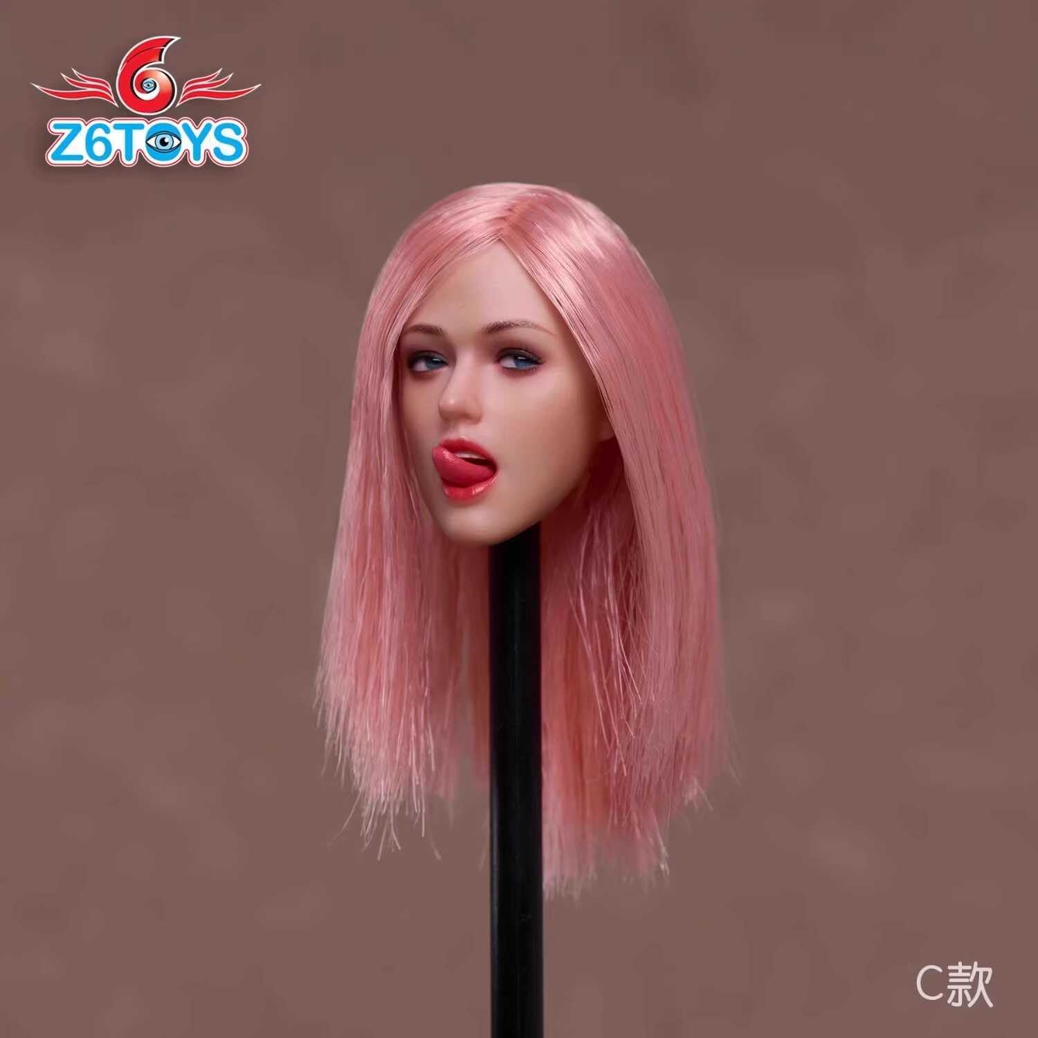 Z6TOYS 1/6 Scale Female Head Sculpt for 12 inch Woman Action Figure ZC009C