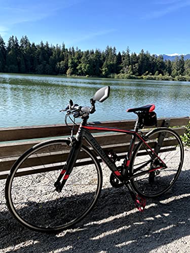 Hafny New Bar End Bike Mirror, Hd Automotive Grade Glass Lens, Large Surface, Shatterproof, Multi-Angle Adjustable, E-Bike Mirrors (Hf-M900Lb-Fr08 (Left Side, Blue Glass)) #TOP5