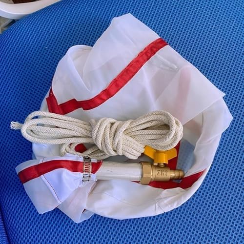 20/25 μm Plankton Net - 625/500 Fine Mesh, Durable Nylon, 23.62 in (60 cm) Length, Ideal for Phytoplankton & Protozoa Collection, Biological Research Tool