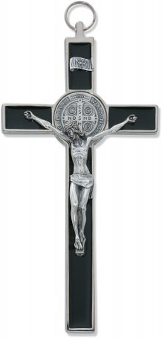 McVan Inc. 8 Black Epoxy St. Benedict Crucifix - Décor Gift Religious 119-04-MCVAN