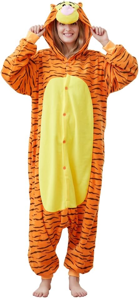 Unisex Adult Animal Onesie Cosplay Costume Sleepwear for Women and Men
