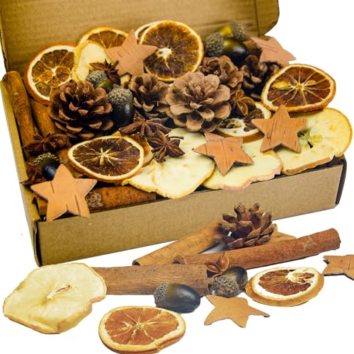 No-Hell 64 Stücks Adventskranz Deko, Weihnachtsdeko Zum Basteln,...