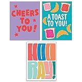 Hallmark Good Mail Congratulations Cards (3 Cards with Envelopes) for New Job, Promotion, Graduation