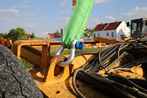Braun 20021RS Rundschlinge 2000 kg Tragkraft, 2 m Umfang, endlos mit Polyesterkern, grün