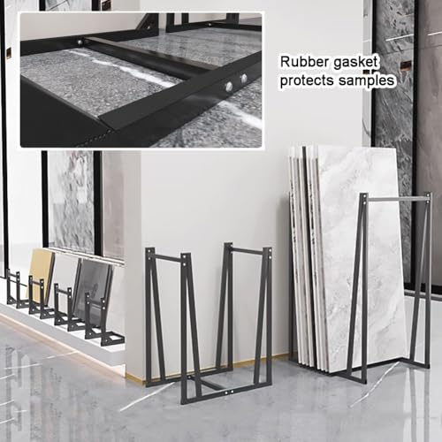 Présentoir métallique pour carreaux et étagères de matériaux de construction