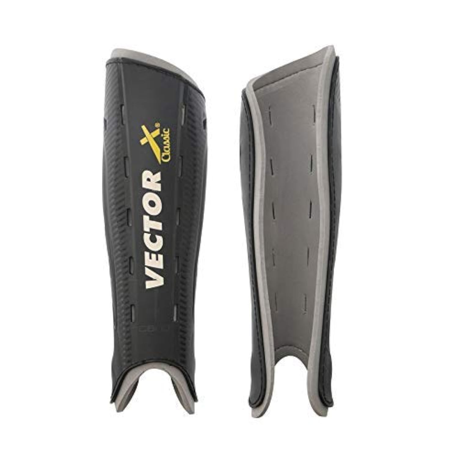 Vector X Classic Hockey Shinguard (Black) Adult Soccer Shinpad Protector Medium Size Shinpads-picture-10