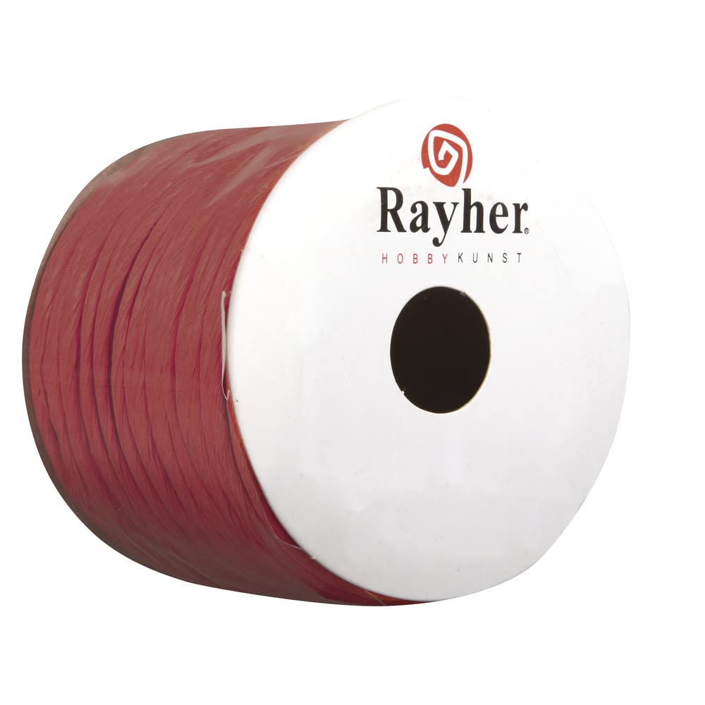 RAYHER HOBBY 5116018 Paper Cord with Wire, 2 mm, Roll 25 m, White