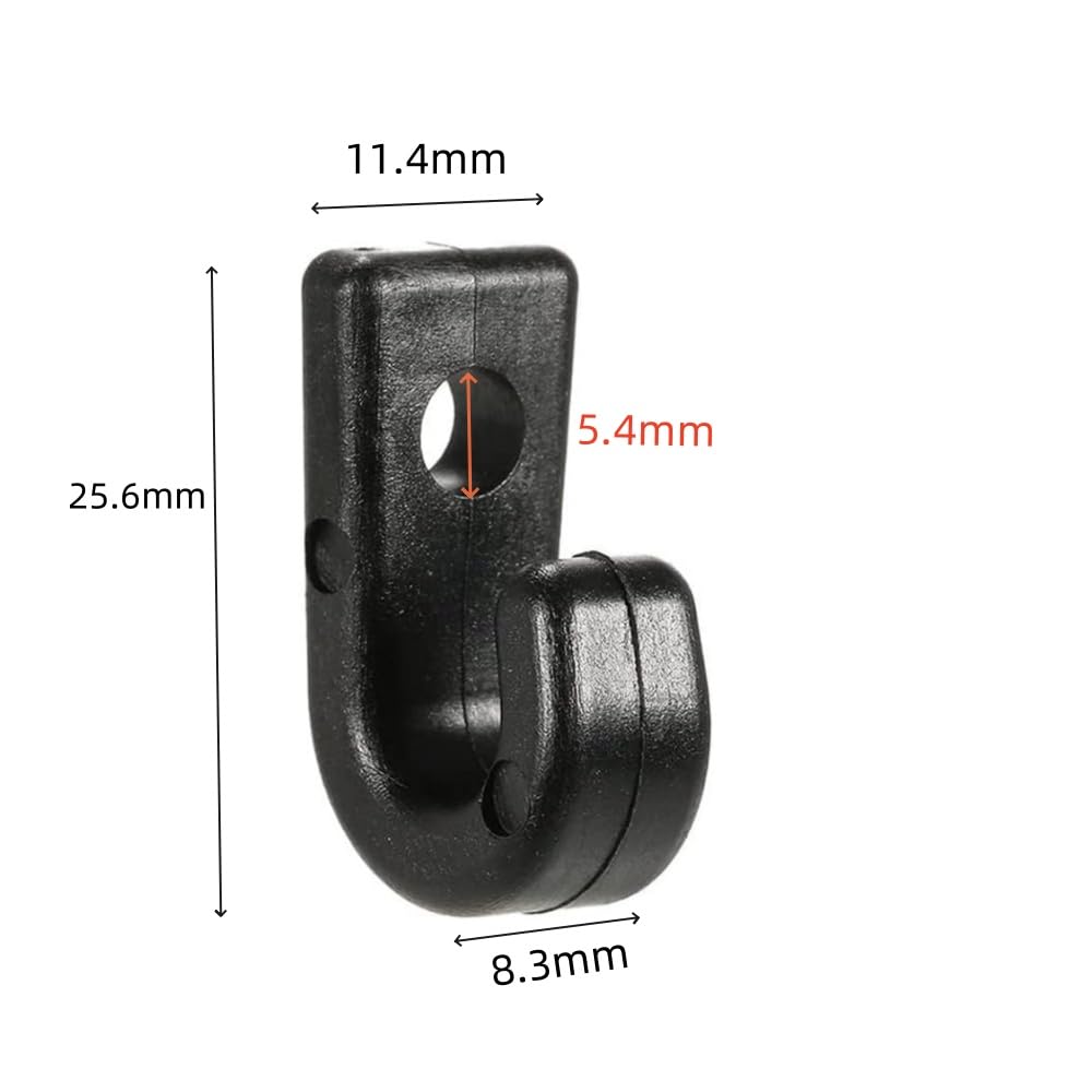 Acrylic Ganci a J per Kayak,30 PCS Kayak Ancoraggio Ganci J Ganci Nylon Nero Ganci di Ancoraggio Sostituzione per Barca Sostituzione Maniglie per Kayak Maniglie per Trasporto