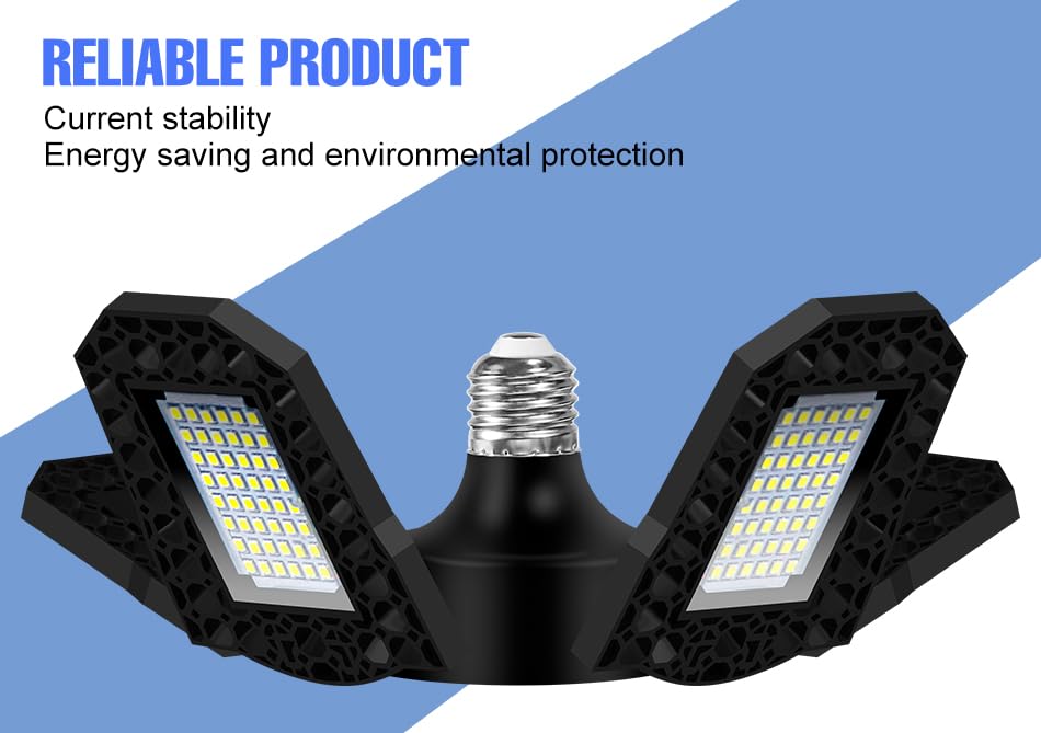150W LED Deformable Garage Lamp E27 Adjustable Panels Parking Lot Workshop Lights 100-277V Storehouse Commercial street Large Area — view 6